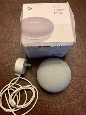 Google Home Mini Smart Speaker - Chalk Gray